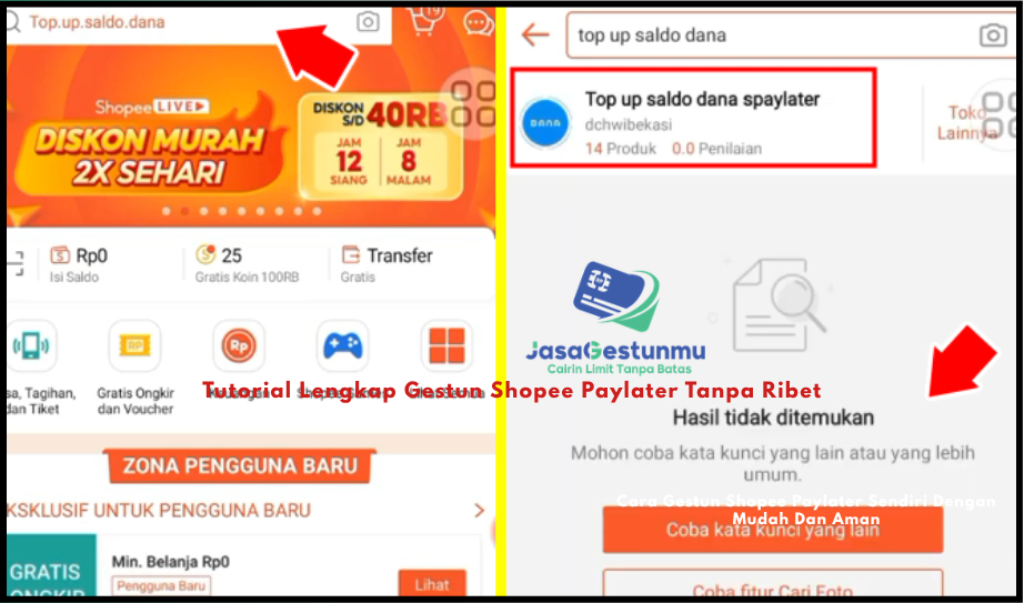 Tutorial Lengkap Gestun Shopee Paylater Tanpa Ribet