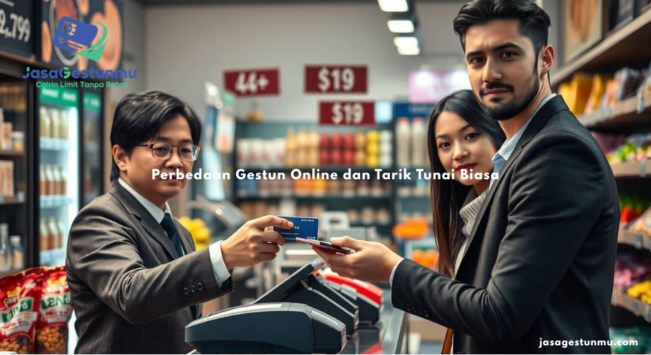 Perbedaan Gestun Online dan Tarik Tunai Biasa
