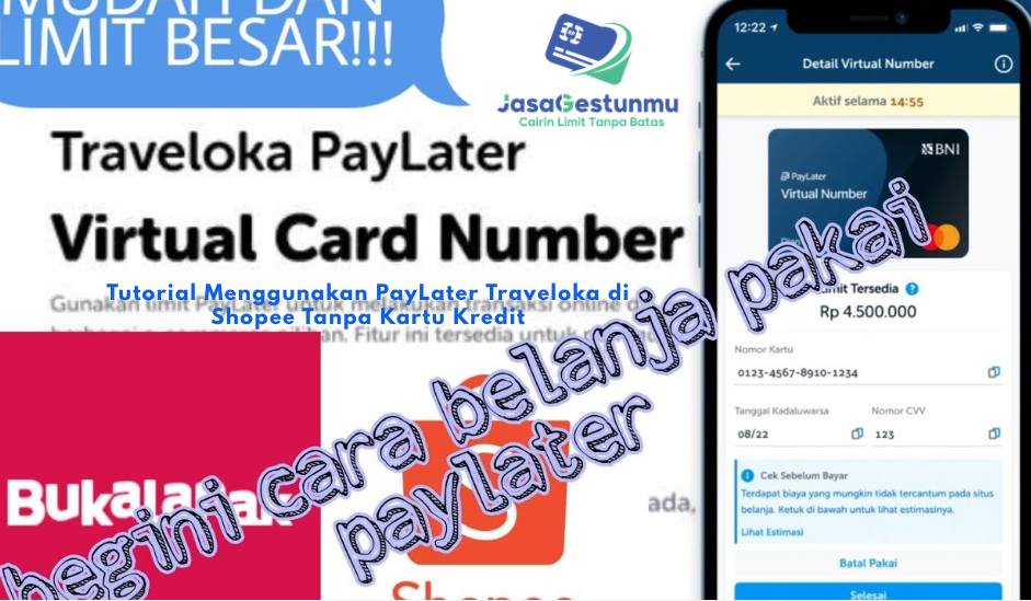 Tutorial Menggunakan PayLater Traveloka di Shopee Tanpa Kartu Kredit