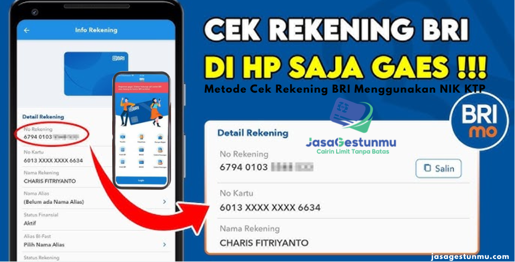Metode Cek Rekening BRI Menggunakan NIK KTP